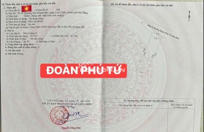 Bán đất tặng nhà C4 kiệt Ô TÔ K104 Đoàn Phú Tứ